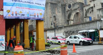 Rehabilitan banquetas del centro histórico de Coyoacán