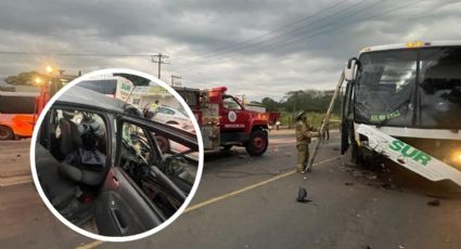 Mueren madre e hija de 5 años en accidente carretero en Acayucan, Veracruz