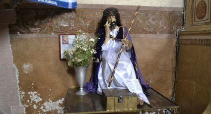 El Cristo de la Cañita, una de las 30 piezas de arte sacro pendiente de restaurar en Actopan
