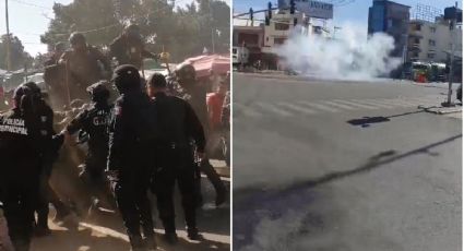 Operativo contra pirotecnia desata enfrentamiento en Central de Abasto de Oaxaca | VIDEO