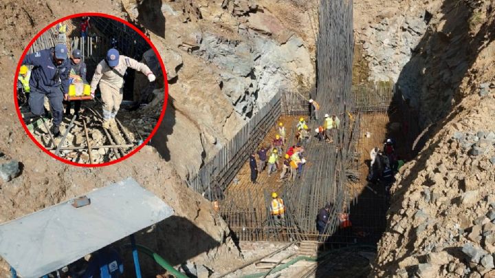 ¿Cuál es la empresa que construye el tramo Real del Monte-Huasca donde murió un trabajador?