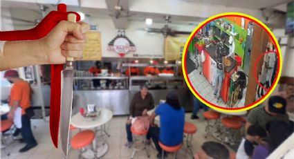 Empleado de taquería en la Reforma acuchilla a su compañero ante mirada de clientes | VIDEO