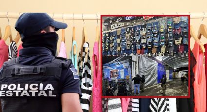 Decomisan ropa “pirata” tras cateo en plaza de Tulancingo