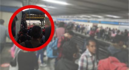 Metro CDMX: colapsa el ingreso a Línea A estación La Paz y avance lento en Línea 7