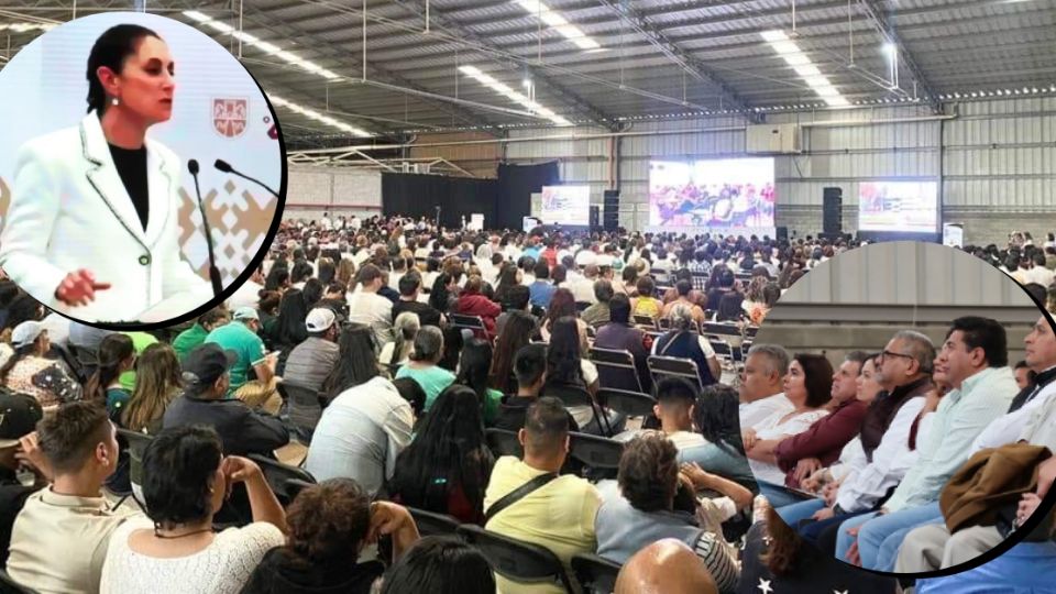 Más de 3,000 personas se dieron cita en la conferencia de Claudia Sheinbaum.