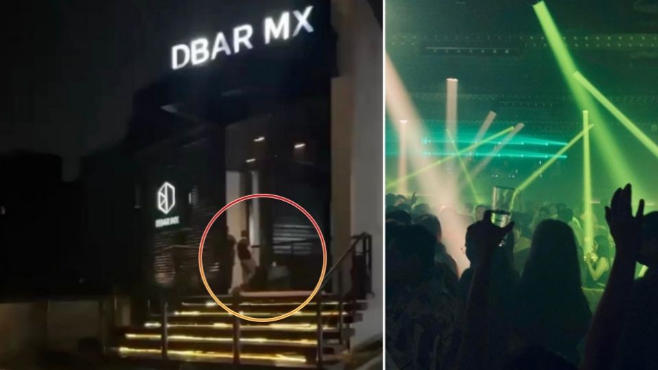 En videograbación difundida en redes sociales se observa cuando una persona acciona un arma corta, en el acceso exterior de la disco-bar, en contra de ese negocio nocturno