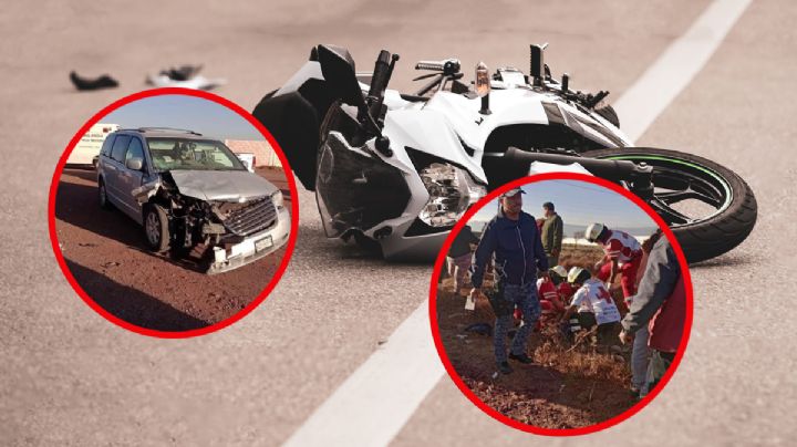 ¡Viajaban en moto! Madre y sus tres hijos salen lesionados por accidente en Tulancingo