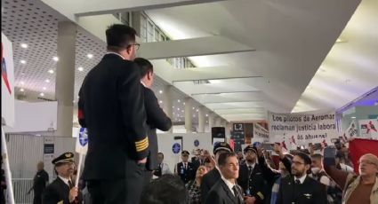 Huelga de trabajadores de Aeromar a un día de su cese de operaciones en el AICM