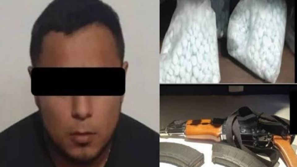 El presunto narcotraficante y jefe criminal Juan Carlos N, detenido en Sinaloa.