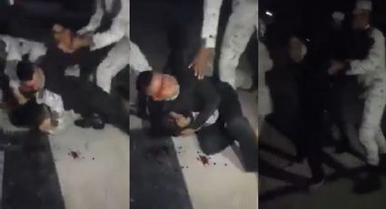 VIDEO: Pelean mandos de la GN; a uno lo acusan de intentar abusar de una policía