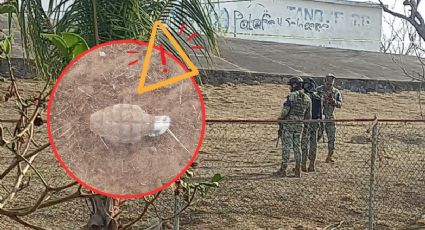 Encuentran presunta granada de fragmentación en Veracruz