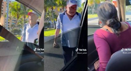 VIDEO: Taxista de Cancún amenaza con una piedra a conductora de Uber