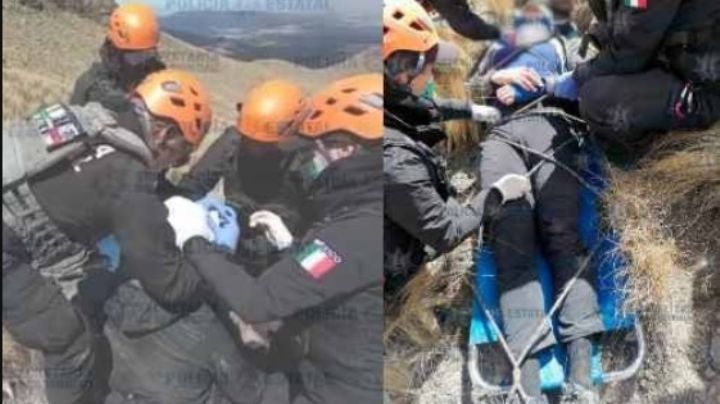 Senderista irapuatense se lesiona al caer en el Nevado de Toluca; lo rescatan