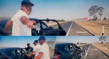 VIDEO: Hombres armados asaltan coche en plena carretera de Arco Norte; así es su modus operandi