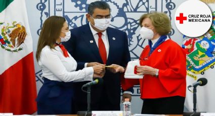 Gobernador de Puebla pide apoyo de poblanos para ayudar a la Cruz Roja