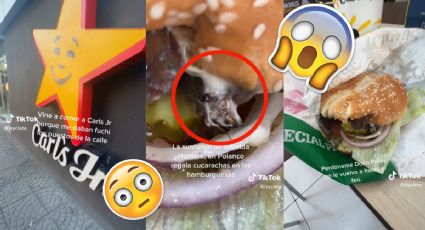 VIDEO TIKTOK: mujer halla cucaracha en hamburguesa de Carl´s Jr Polanco