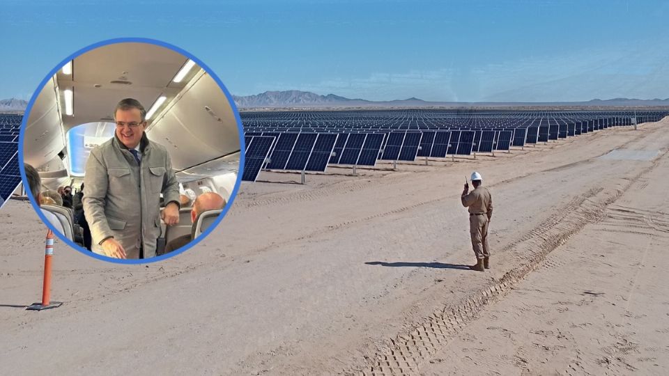 Ebrard presenta parque solar en Sonora