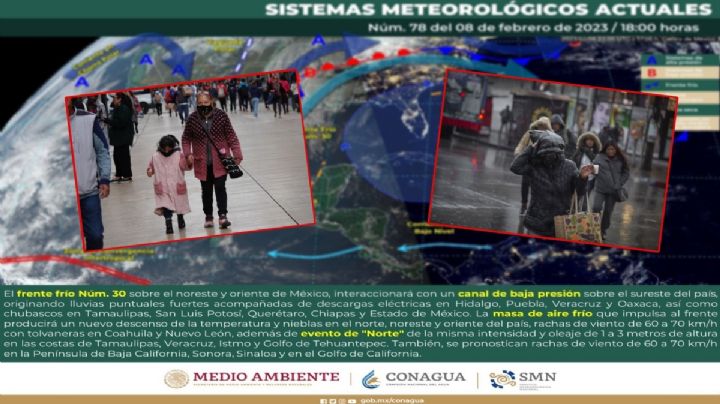 ¿Frío o lluvia? Así estará el clima este jueves 9 de febrero
