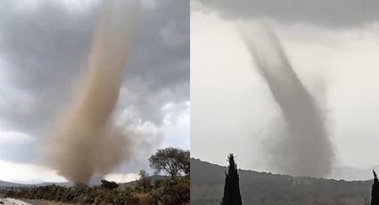 Captan otro tornado en Hidalgo, ahora en Zempoala | VIDEO