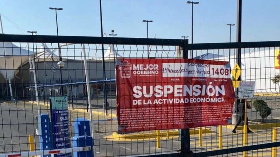 Suspensión de Macro Plaza Tecámac