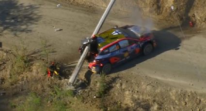 Rally Guanajuato: piloto estrella su auto en Ibarrilla
