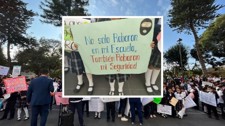 5 veces saqueada: Protestan por robos en primaria junto a Palacio de Coatepec