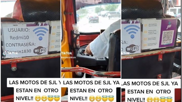 VIDEO TIKTOK: Mototaxi de Lima ofrece Wifi gratuito a sus pasajeros
