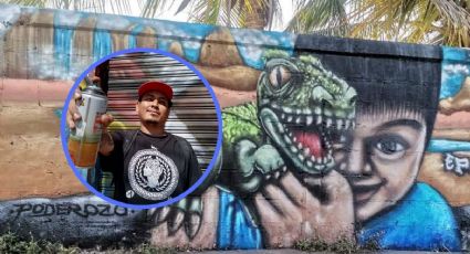Miguel: grafitero en Veracruz que embellece bardas abandonadas