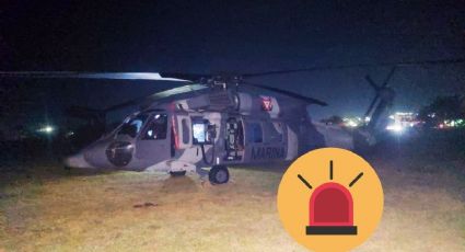 Aterriza de emergencia helicóptero de la Marina en Alvarado. Esto se sabe