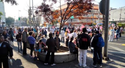Manifestación en CDMX: bloqueo en Félix Cuevas por trabajadores del Hospital 20 de Noviembre