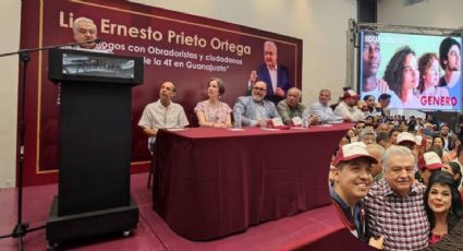 Morenistas arropan a Ernesto Prieto en Guanajuato