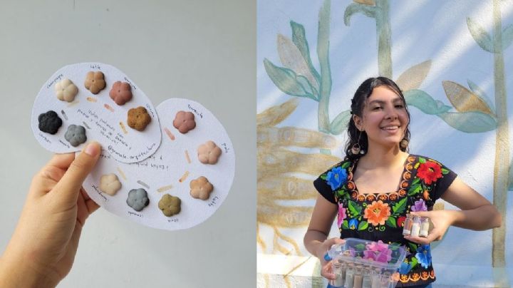 Xalapeña crea acuarelas con arcilla y piedras de Oaxaca y Veracruz