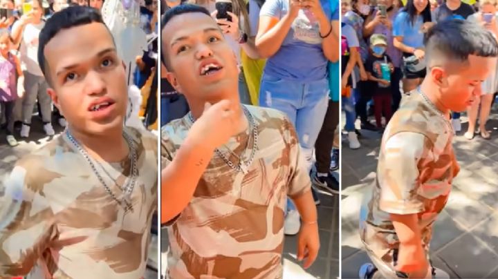 ¿Mánager explota laboralmente a Medio Metro?, difunden video donde lo obliga a bailar