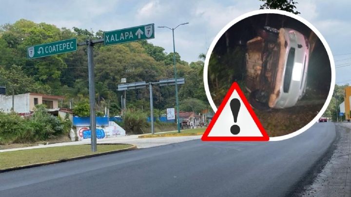 Aún con obra en carretera Xalapa-Coatepec, siguen accidentes