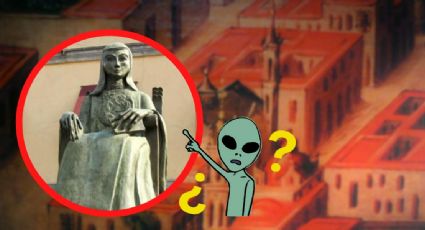 Causa intriga estatua de Sor Juana Inés en CDMX; ¿es un alien?