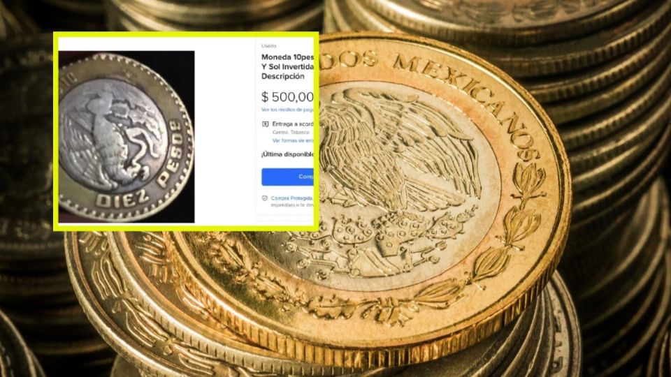 Dicha antigua moneda de 10 pesos por la que entregan hasta 550 mil