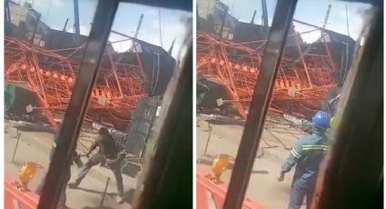 VIDEO| Línea 12 del Metro: Cae estructura en obra de reconstrucción en Tláhuac