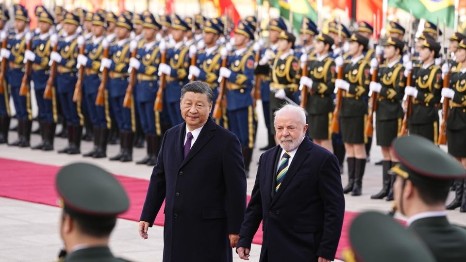 Lula en visita de Estado a China, junto a Xi Jinping