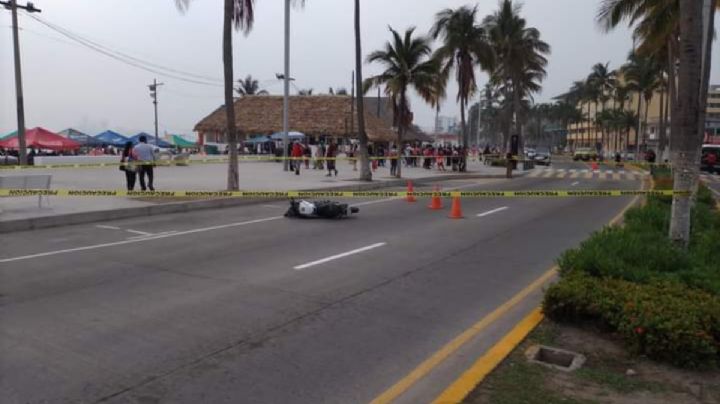 Muere motociclista en Villa del Mar, en Veracruz