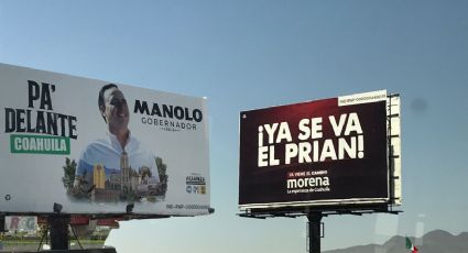Inundan espectaculares de candidatos las avenidas de Saltillo