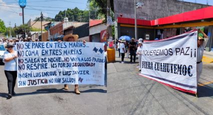 “Gobierno corrupto, por tu culpa estoy de luto”: ciudadanos exigen seguridad en Morelos