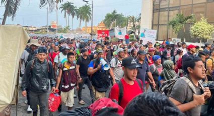 Viacrucis migratorio: Parte de Tapachula nueva caravana con destino a la CDMX