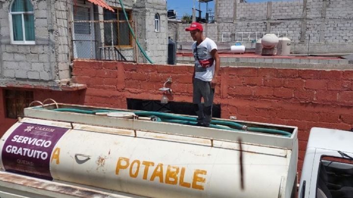 Sin agua desde hace una semana en esta colonia de Pachuca; pipas insuficientes