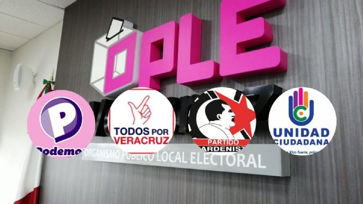 Sin registro y endeudados: Partidos satélites de Veracruz con multas millonarias