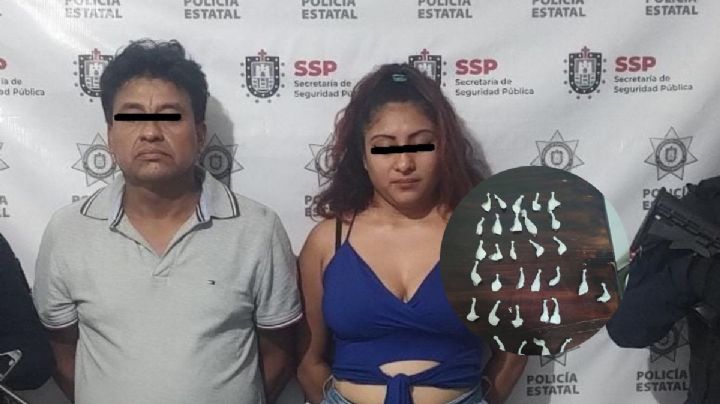 Detienen a pareja con 32 grapas de cocaína en campo de futbol en Las Choapas
