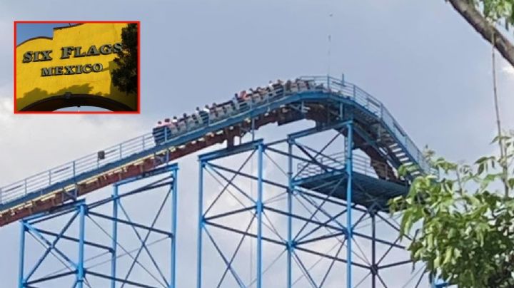 Pánico en las alturas: Falla en Superman de Six Flags deja colgados a paseantes