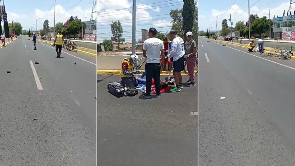 Testigos afirman que una camioneta invadió el carril de los ciclistas arrollando, a más de 100 kilómetros por hora, a un joven de 16 años de edad, quien murió, y una joven de 25 años, que está gravemente herida