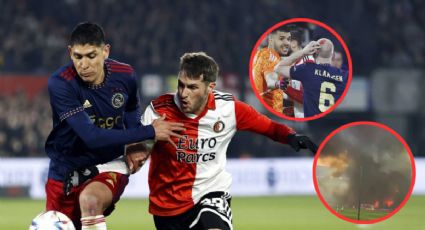 Santi Giménez anota pero el Feyenoord pierde ante el Ajax; el partido fue suspendido dos veces