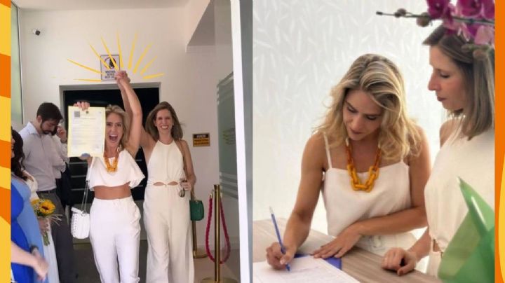 Periodistas brasileñas celebran a lo grande su boda:"no importa qué, el amor siempre gana"