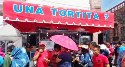 No alcanzaron tortas gratis; se van decepcionados de Villa de Tezontepec